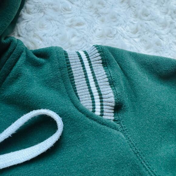 NFL New York Jets Green Touch by Alyssa Milano Lace up Hoodie Sweatshirt Small - Picture 5 of 10